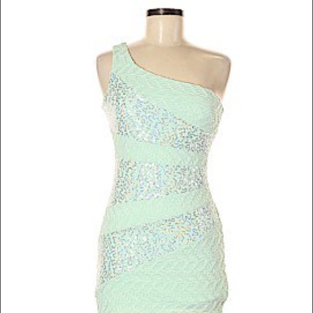 Ruby Rox fitted off the shoulder dress
